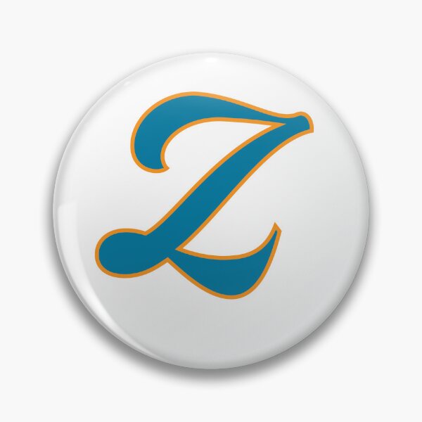Item preview, Letter Z Blue and Orange Cursive designed and sold by aligchi.