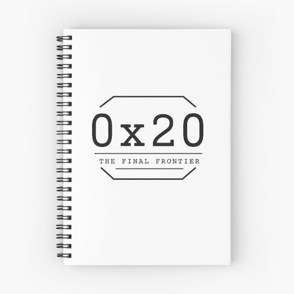Item preview, 0x20 The final frontier (black writing) designed and sold by NaturalTwenTee.