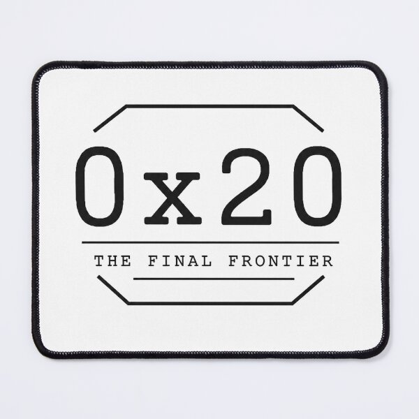 Item preview, 0x20 The final frontier (black writing) designed and sold by NaturalTwenTee.