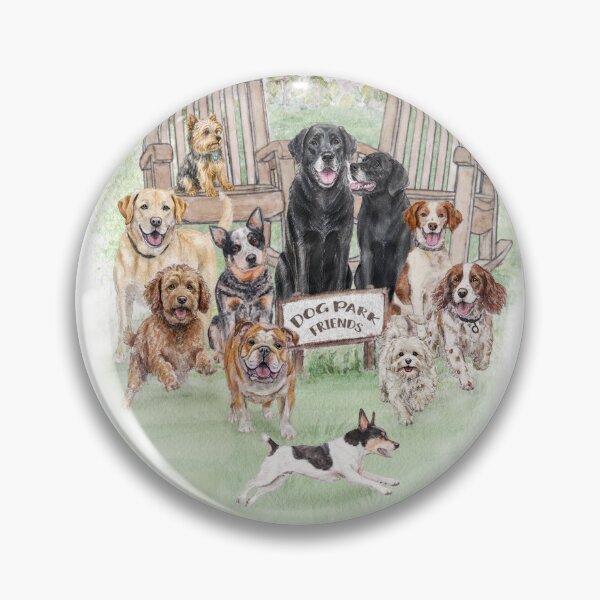 Item preview, Dog park friends designed and sold by Rowena Cherry Art.
