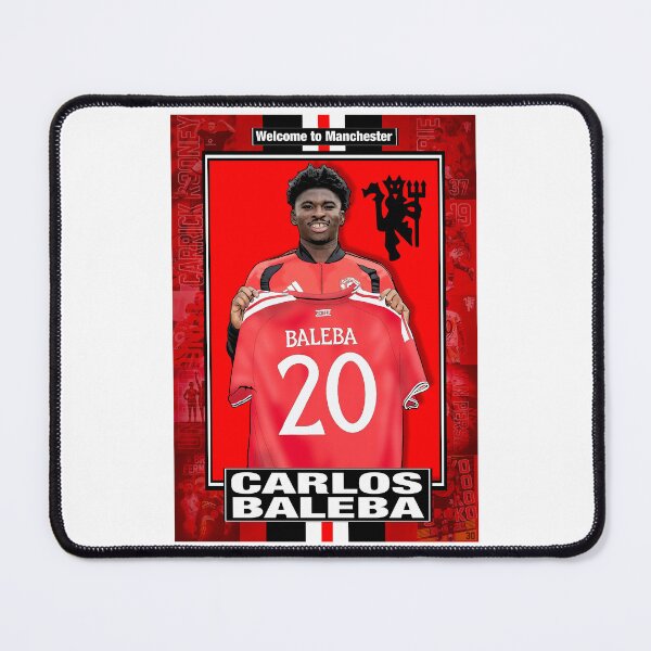 Item preview, Carlos Baleba Manchester Number 20 | Football Art Illustration designed and sold by GrizzlyCollective.