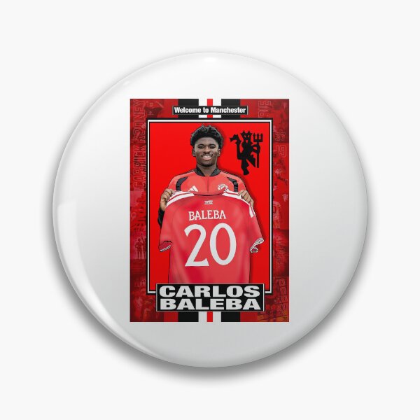 Item preview, Carlos Baleba Manchester Number 20 | Football Art Illustration designed and sold by GrizzlyCollective.