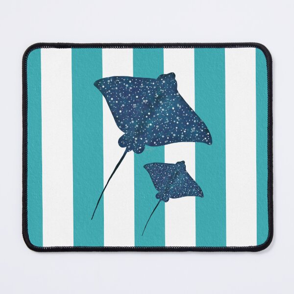 Item preview, Eagle rays and turquoise stripes designed and sold by Ana Gorozpe.