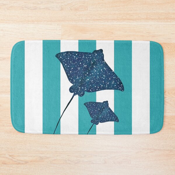 Item preview, Eagle rays and turquoise stripes designed and sold by Ana Gorozpe.