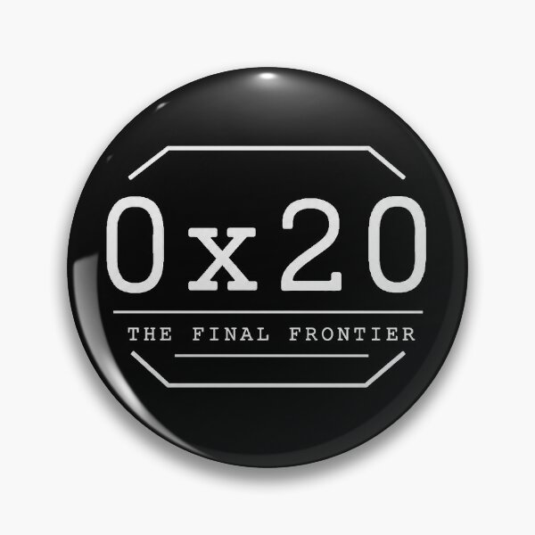 Item preview, 0x20 The final frontier (white writing) designed and sold by NaturalTwenTee.