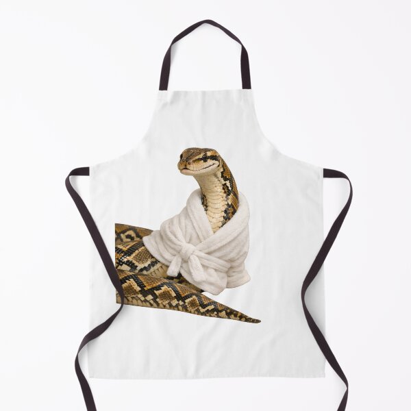 Item preview, Cozy Reticulated Python in a Bathrobe designed and sold by Sillytoe.
