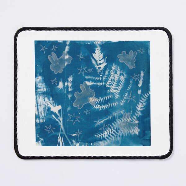 Item preview, Cyanotype bunnies print designed and sold by boiled-brain.