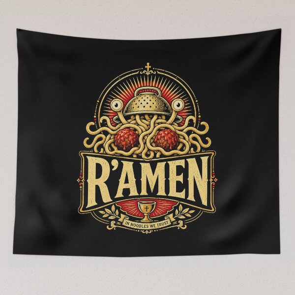 Item preview, R'Amen | Flying Spaghetti Monster designed and sold by 3nine.