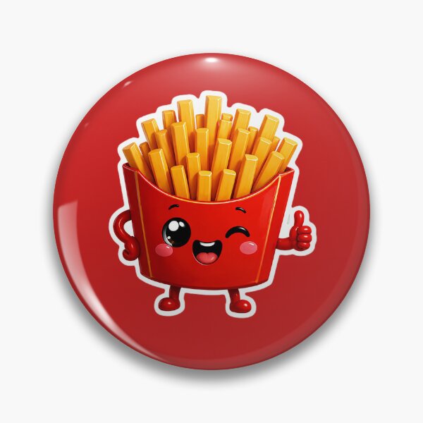 Item preview, Cute Kawaii French Fries Sticker 3D Funny Food Fast Food Lover Aesthetic Gift designed and sold by AstraDrip Studio.