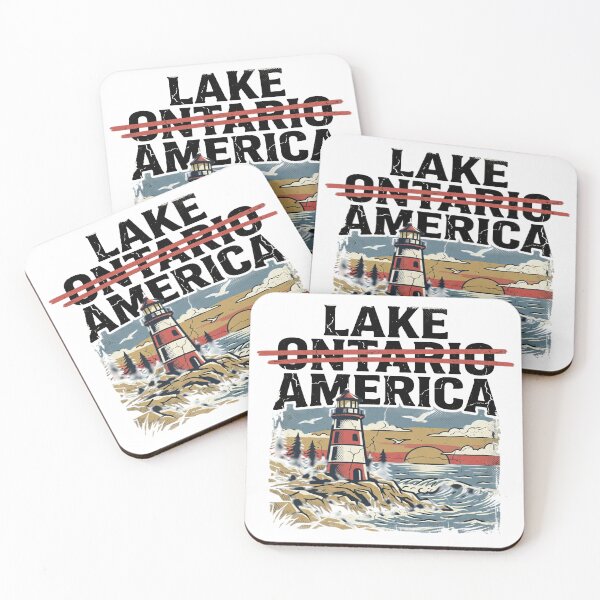 Item preview, Lake America Lighthouse Scene| Vintage Lake Graphic designed and sold by WonderWaresGifts.
