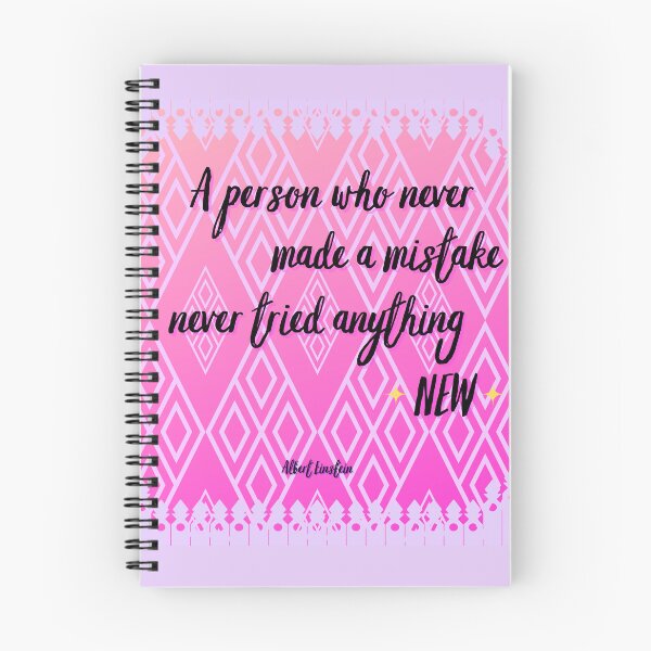 Item preview, A Person Who Never Made a Mistake Never Tried Anything New – Einstein Quote designed and sold by Khadique.