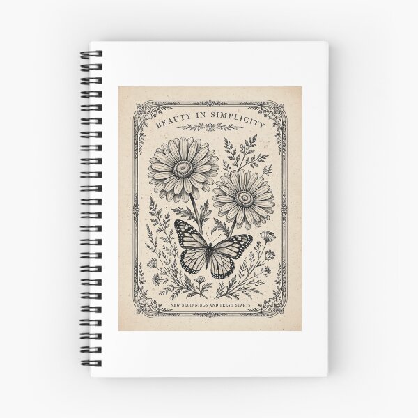 Item preview, Beauty In Simplicity Daisy Butterfly Vintage designed and sold by mochiMooco.