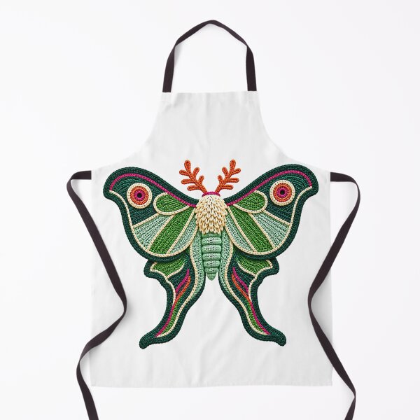Item preview, Crochet Luna Moth – Emerald Green Yarn Art designed and sold by Digital Culture Studio.