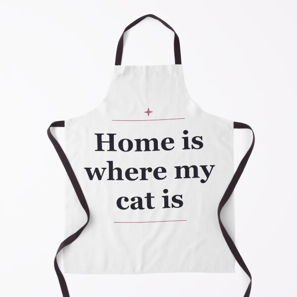 Item preview, Home Is Where My Cat Is — Cozy Cat Lover Quote designed and sold by Kioraglow.
