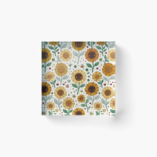 Item preview, Cute Pastel Sunflower Seamless Pattern designed and sold by AIMCRAFT.