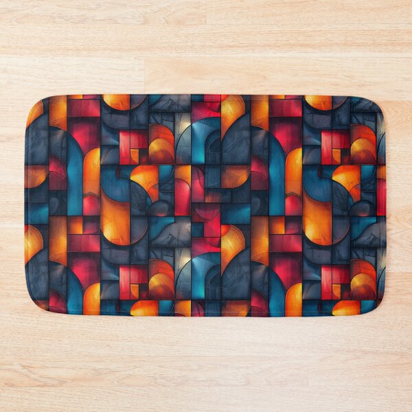 Item preview, Vibrant Modern Geometric Abstract Shapes Pattern designed and sold by NTGUILTY.