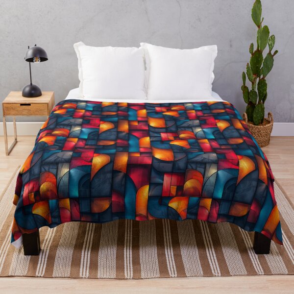 Item preview, Vibrant Modern Geometric Abstract Shapes Pattern designed and sold by NTGUILTY.