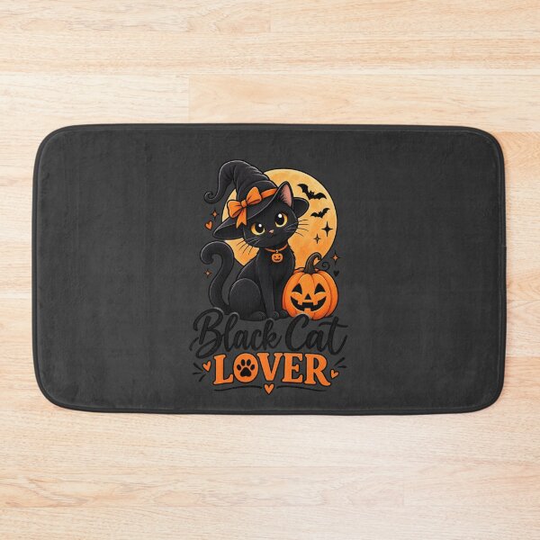 Item preview, Black Cat Lover Halloween Witch Cat Gift Cute Spooky Style designed and sold by Corvoria.