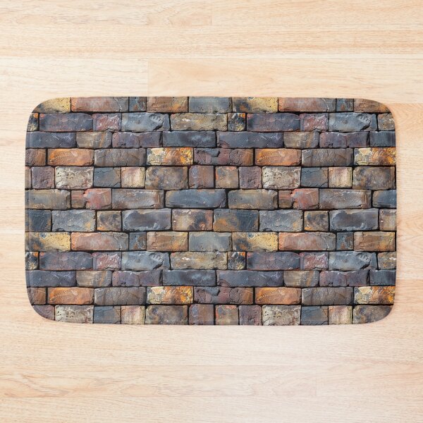 Item preview, Rustic Dark Weathered Brick Wall Pattern designed and sold by NTGUILTY.