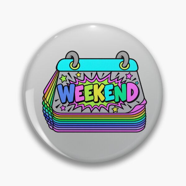 Item preview, Neon Weekend Calendar – Colorful Rainbow Pop Art T-Shirt designed and sold by Aimetoi.