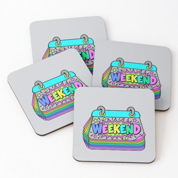 Item preview, Neon Weekend Calendar – Colorful Rainbow Pop Art T-Shirt designed and sold by Aimetoi.