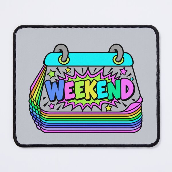 Item preview, Neon Weekend Calendar – Colorful Rainbow Pop Art T-Shirt designed and sold by Aimetoi.
