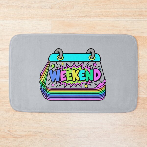 Item preview, Neon Weekend Calendar – Colorful Rainbow Pop Art T-Shirt designed and sold by Aimetoi.
