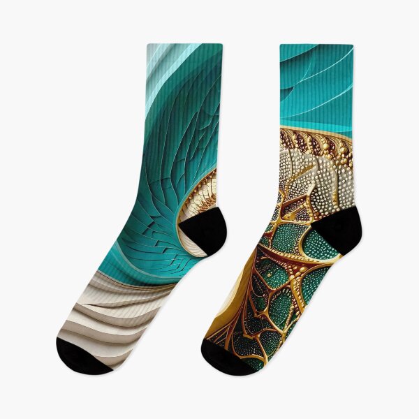 Item preview, Duality of Cream Satin and Teal Gold Filigree designed and sold by Vicky Brago-Mitchell®.