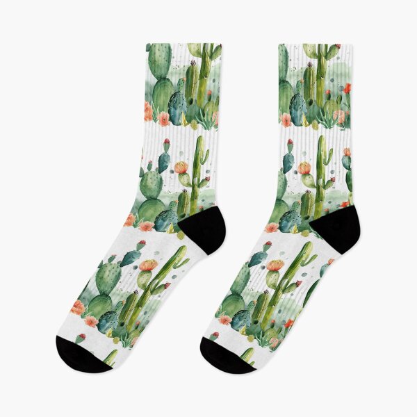 Item preview, Blooming Watercolor Desert Cacti Pattern designed and sold by NTGUILTY.