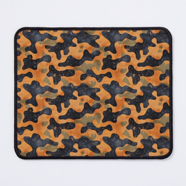 Item preview, Distressed Orange and Black Camo Seamless Pattern designed and sold by NTGUILTY.