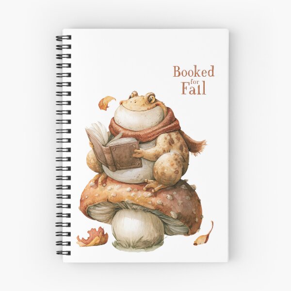 Item preview, Booked for Fall Cozy Frog Reading on Mushroom designed and sold by VikArt7.