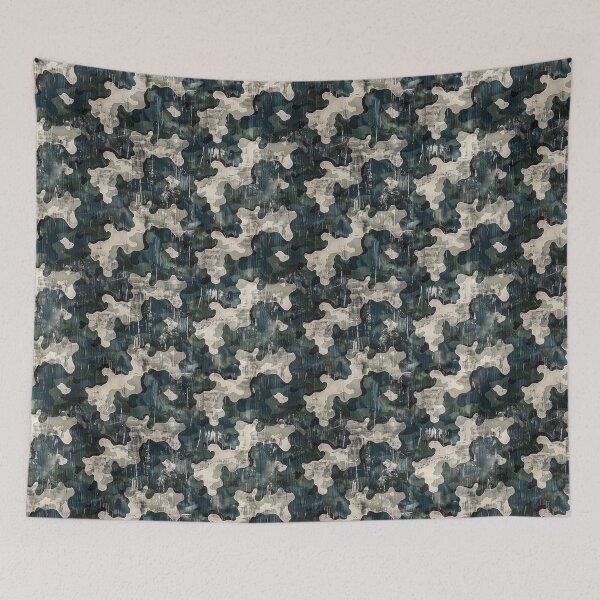 Item preview, Distressed Cool Tones Grunge Camouflage Pattern designed and sold by NTGUILTY.