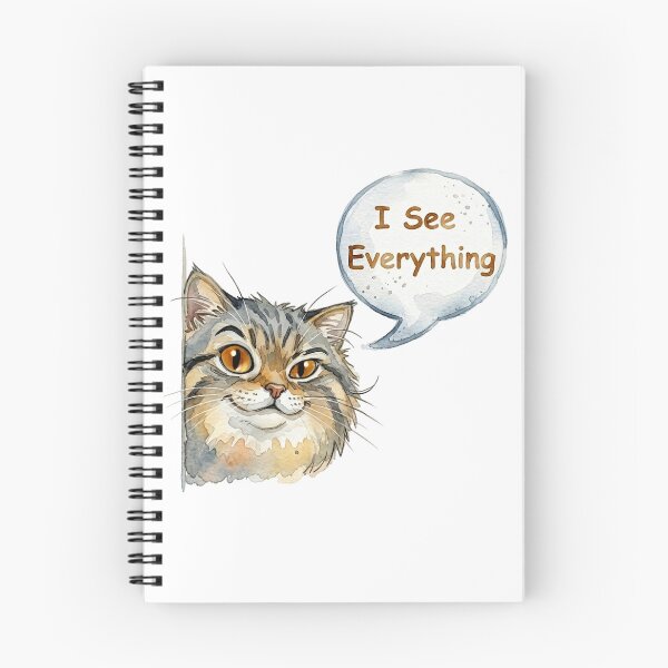 Item preview, I See Everything - Sly Watercolor Pallas Cat designed and sold by PawtopiaArt.