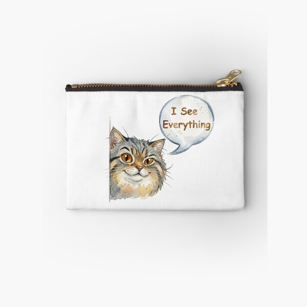 Item preview, I See Everything - Sly Watercolor Pallas Cat designed and sold by PawtopiaArt.