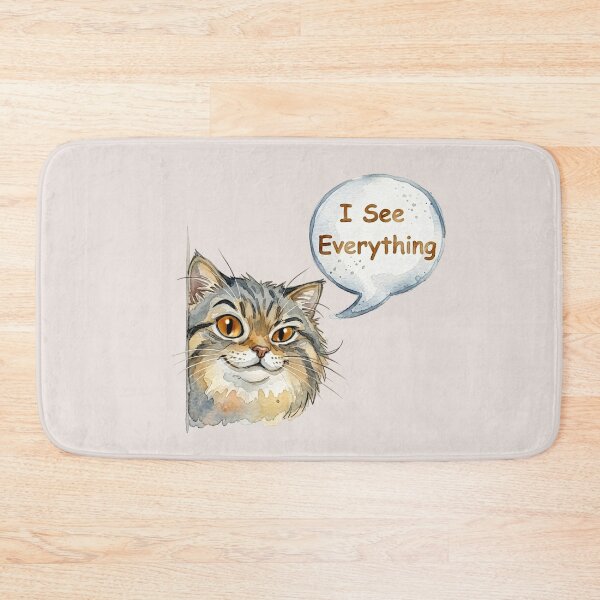 Item preview, I See Everything - Sly Watercolor Pallas Cat designed and sold by PawtopiaArt.