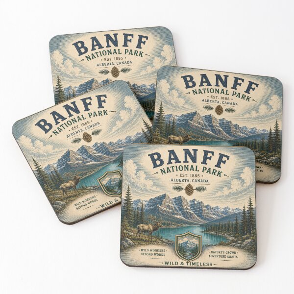 Artikelvorschau, Vintage-Abenteuer im Banff-Nationalpark, Kanada entworfen und verkauft von T-Motive.