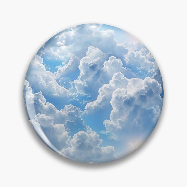 Item preview, Bright Blue Sky Fluffy Clouds Seamless Pattern designed and sold by NTGUILTY.