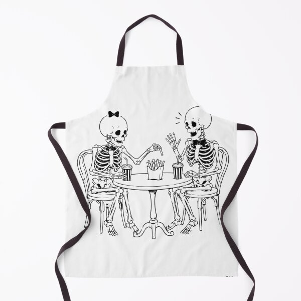 Item preview, Skeleton Couple on a Coffee Date designed and sold by Qenlo.