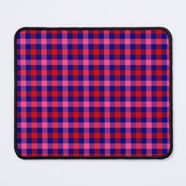 Item preview, Red And Pink Tiny Gingham Check Blue  designed and sold by PatternTitan.