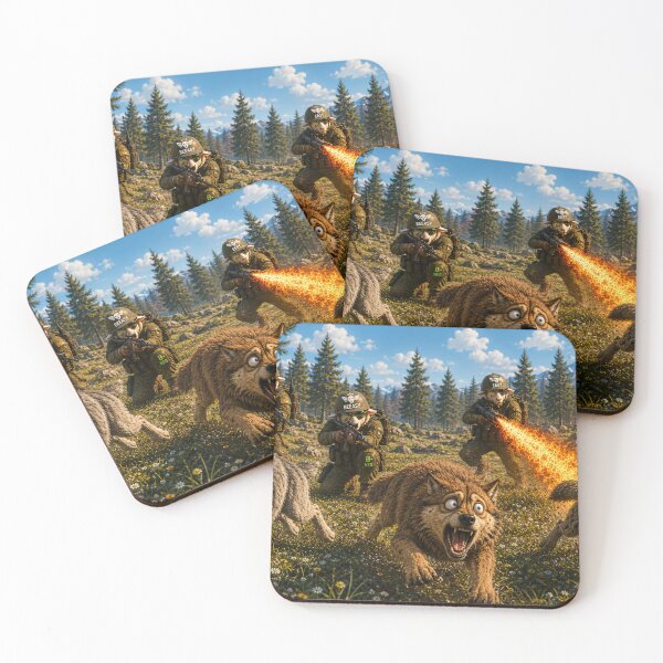 Item preview, Sheep fighting back against the wolves designed and sold by VECINDARIO MULTIVERSO.