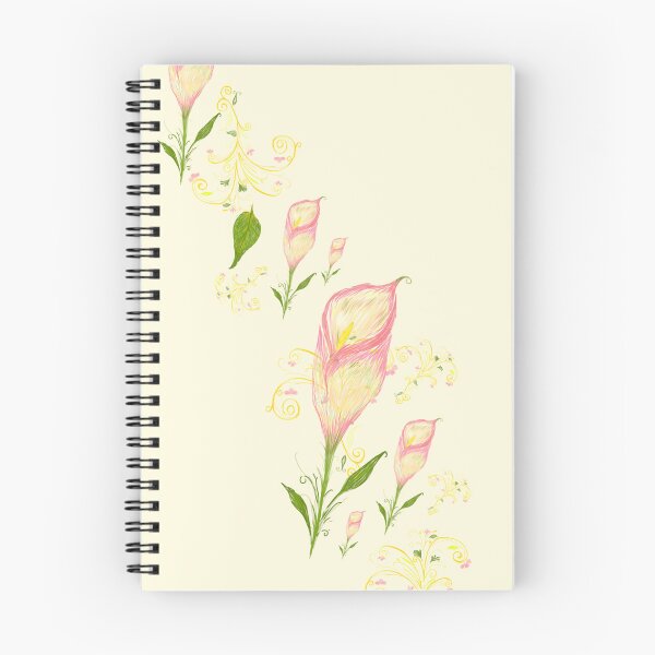 Item preview, Pink Calla Lily Stream – Vintage Gold Filigree Pattern designed and sold by Arabesque.fromSadia.