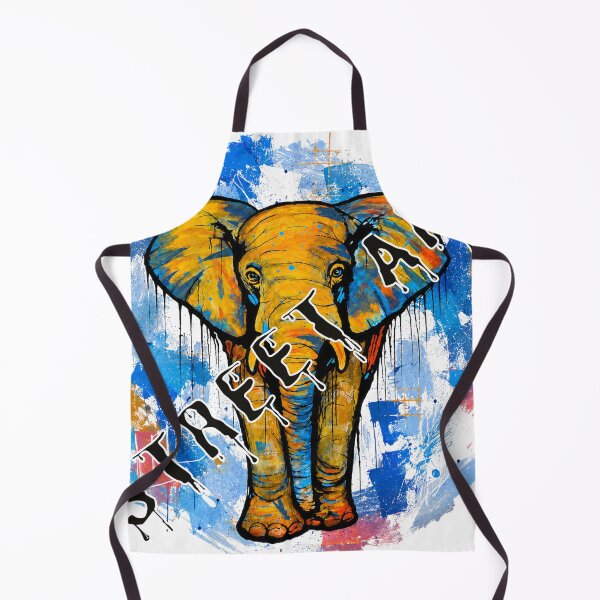 Item preview, Elephant Street Art – Bold Urban Wildlife Design designed and sold by SidneiSampaioStudio.