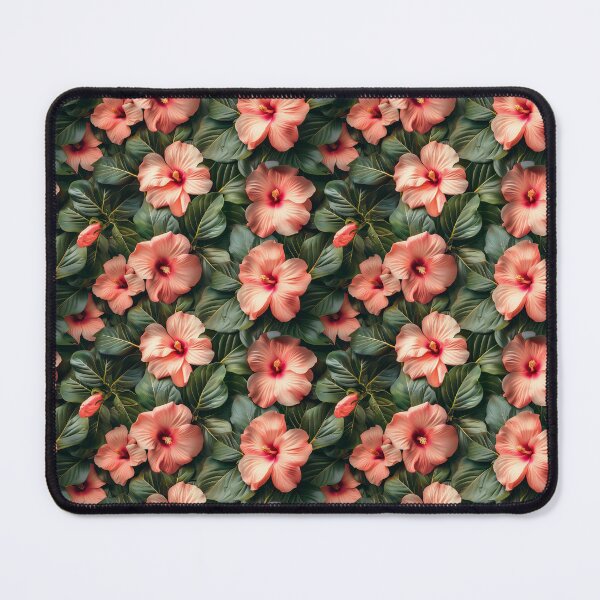 Item preview, Tropical Pink Hibiscus Floral Seamless Pattern designed and sold by NTGUILTY.