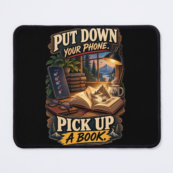 Item preview, Put Down Your Phone Pick Up a Book designed and sold by timiparkerart.