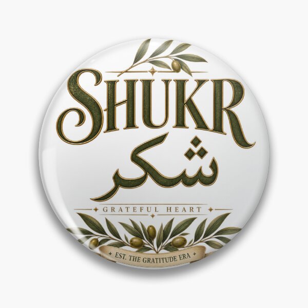 Item preview, Shukr Grateful Heart Islamic Design designed and sold by InkroarCo.