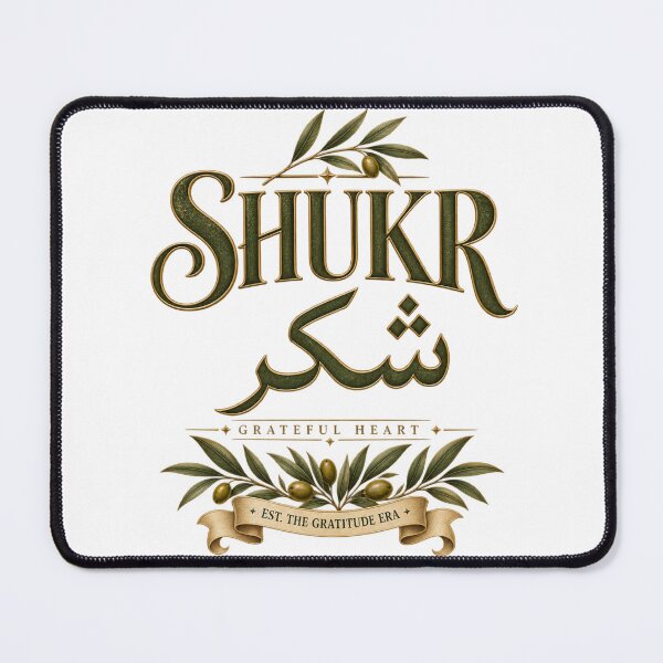 Item preview, Shukr Grateful Heart Islamic Design designed and sold by InkroarCo.