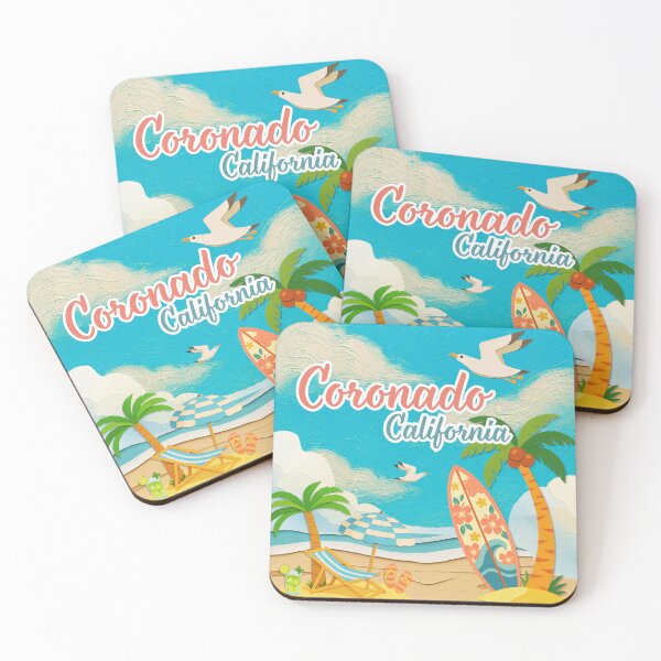 Item preview, Coronado California Paper Craft Beach Art | Vacation Souvenir Design designed and sold by DonnaRaine.