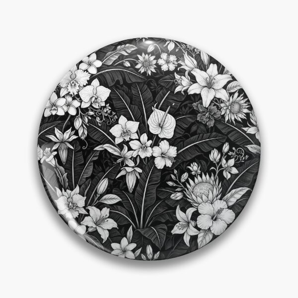 Item preview, Dark Botanical Floral Pattern Elegance designed and sold by Owcomm.