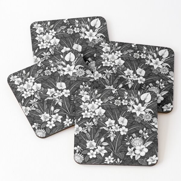 Item preview, Dark Botanical Floral Pattern Elegance designed and sold by Owcomm.