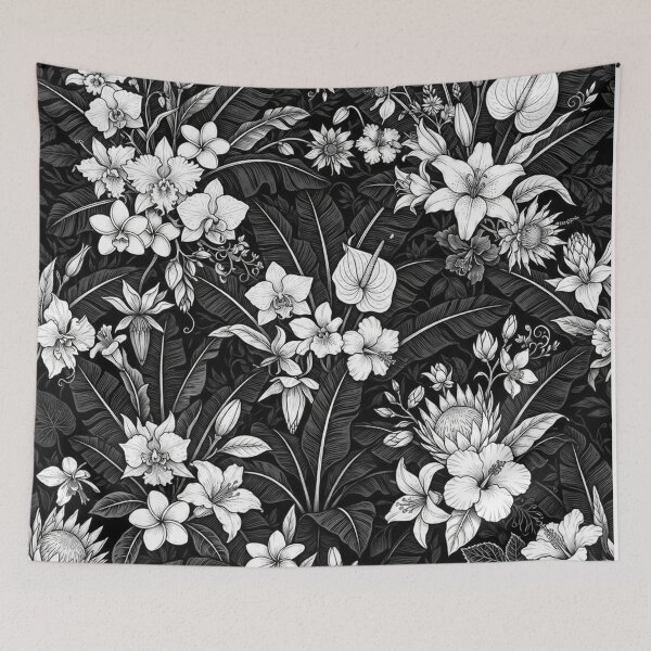 Item preview, Dark Botanical Floral Pattern Elegance designed and sold by Owcomm.